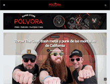 Tablet Screenshot of polvora.com.mx